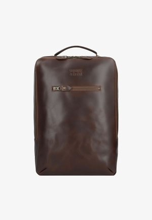 Buckle & Seam LEON LAPTOPFACH - Rugzak - brown blu