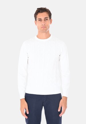 GIROCOLLO - Maglione - bianco