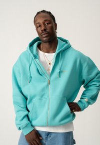 BLKVIS SCRIPT ZIP UNISEX - Sweat zippé - blue turquoise