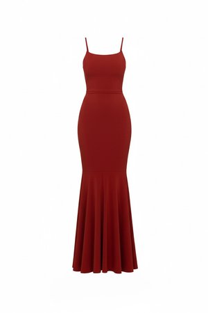WAL G PETITE, ZOE TIE BACK MERMAID - Robe longue - burnt orange