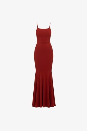 WAL G PETITE, ZOE TIE BACK MERMAID - Maksikleit - burnt orange