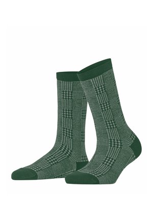 Burlington, GLITTER CHECK SOCKEN - Sokken - eucalyptus