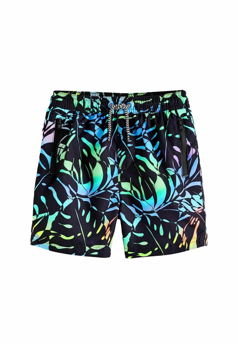 Next PRINTED REGULAR FIT - Surfshorts - black leaf