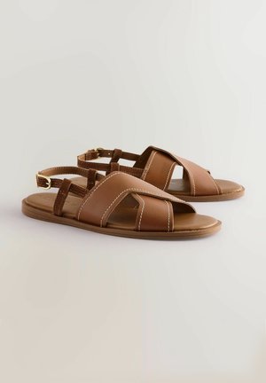 Next Sandals - tan brown leather