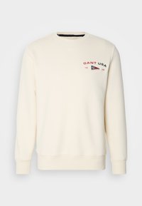 GANT GRAPHIC C NECK - Sweatshirt - cream