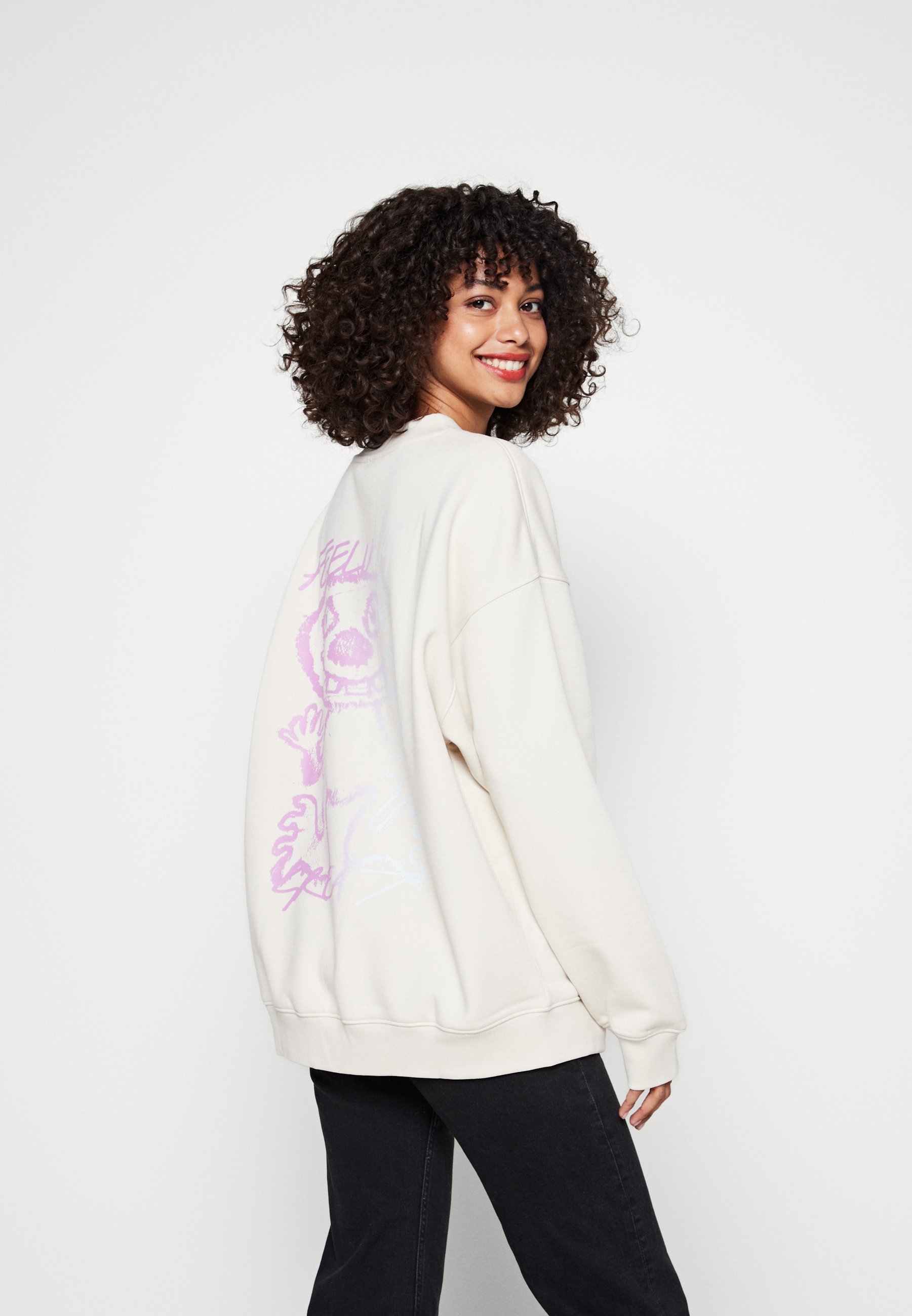 Weekday NOW OVERSIZED - Sweatshirt - beige - Zalando.de
