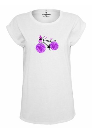 ROLLED  FLOWBIKE - T-Shirt print - weiß