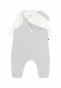 Petit Bateau NEWBORN ENSEMBLE SALOPETTE UNISEX - Kombinezons ar lencēm - marshmallow