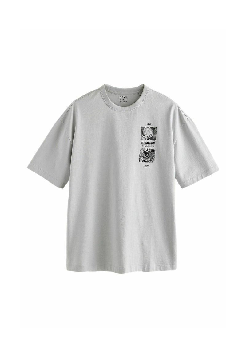 Next LIGHTWEIGHT BACK GRAPHIC - T-shirts print - light grey