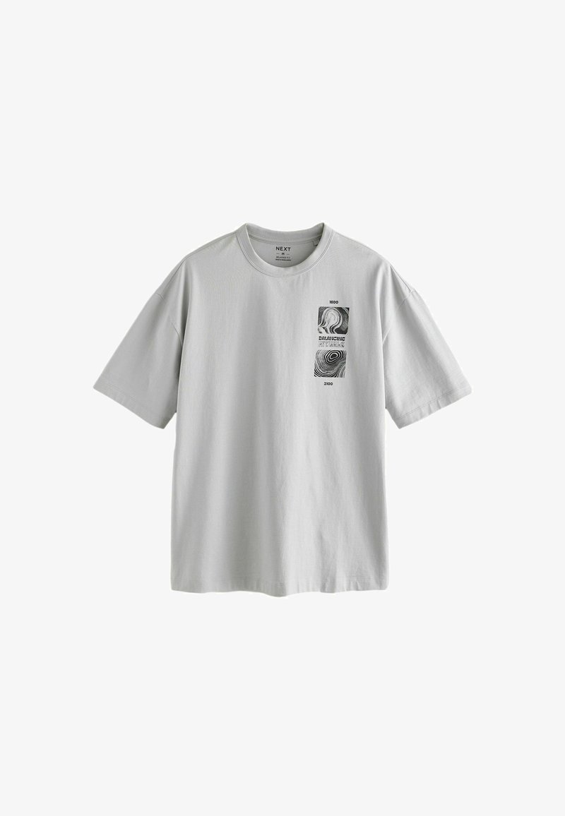 Next LIGHTWEIGHT BACK GRAPHIC - T-shirt print - light grey