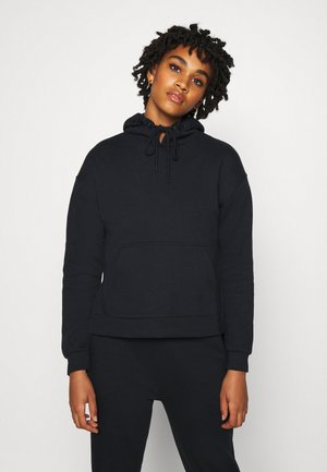 OVERSIZED HOODIE WITH POCKETS AND SIDE SLITS - Hoodie - black