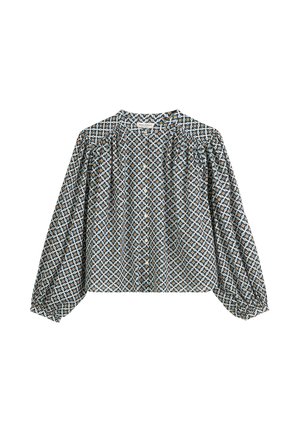 Marc O'Polo LONG SLEEVE PRINT - Button-down blouse - multi muted blue