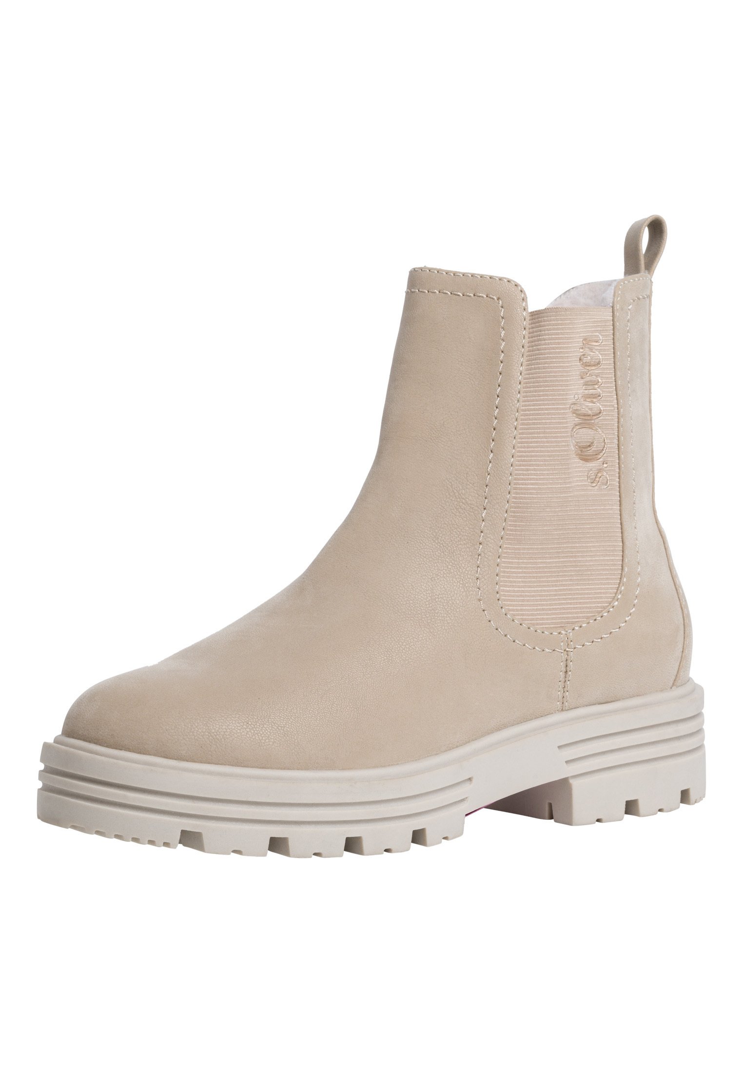 s.Oliver Enkellaarsjes met plateauzool - beige - Zalando.nl