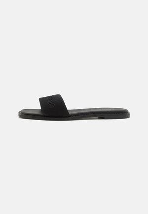 FLAT SLIDE - Mules - black
