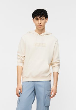 BOX LOGO - Kapuzenpullover - white whisper