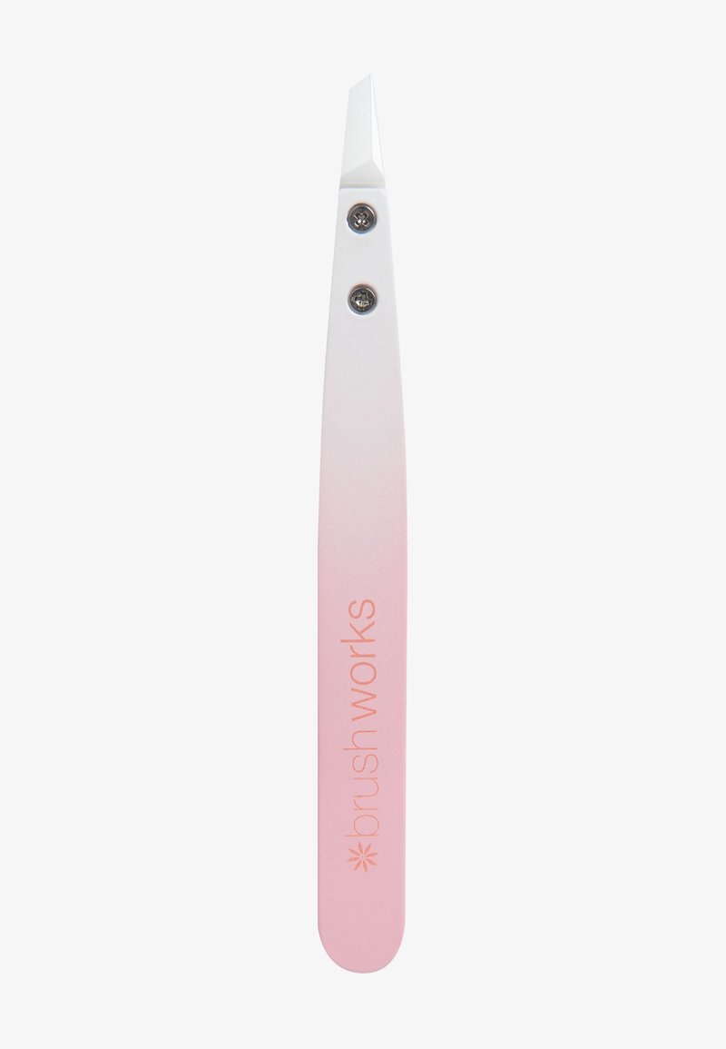 Brushworks BRUSHWORKS CERAMIC TIP TWEEZER - Accessoires d'épilation - pink & white