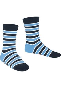 FALKE SIMPLE STRIPES - Socken - azurblau