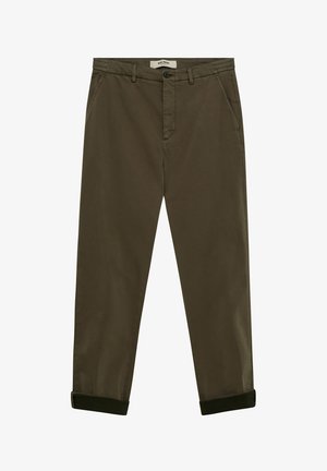 Mos Mosh Gallery HUNT SOFT STRING - Stoffhose - forest night