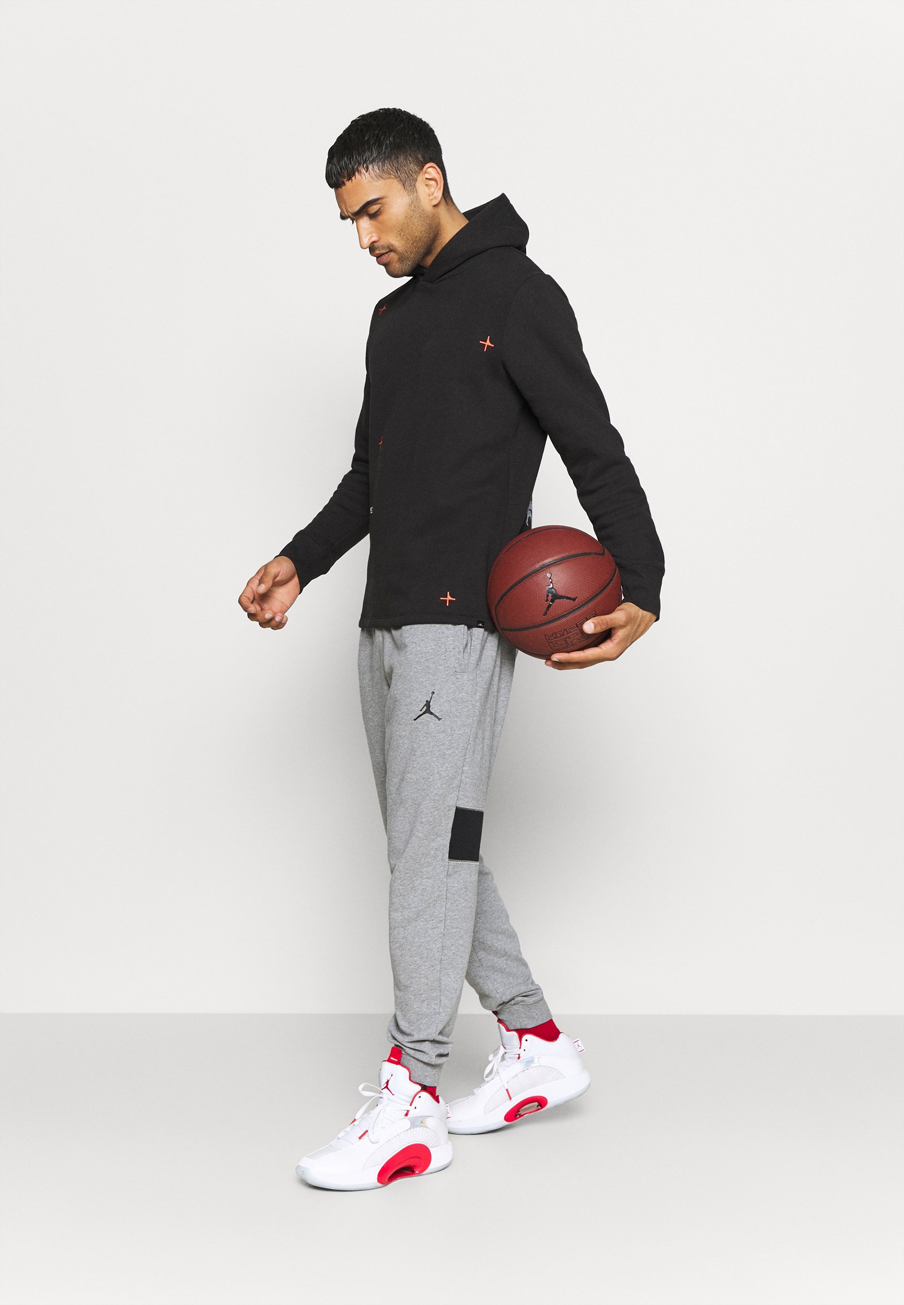 Jordan AIR PANT - Trainingsbroek - carbon heather/black/Grijs - Zalando.nl