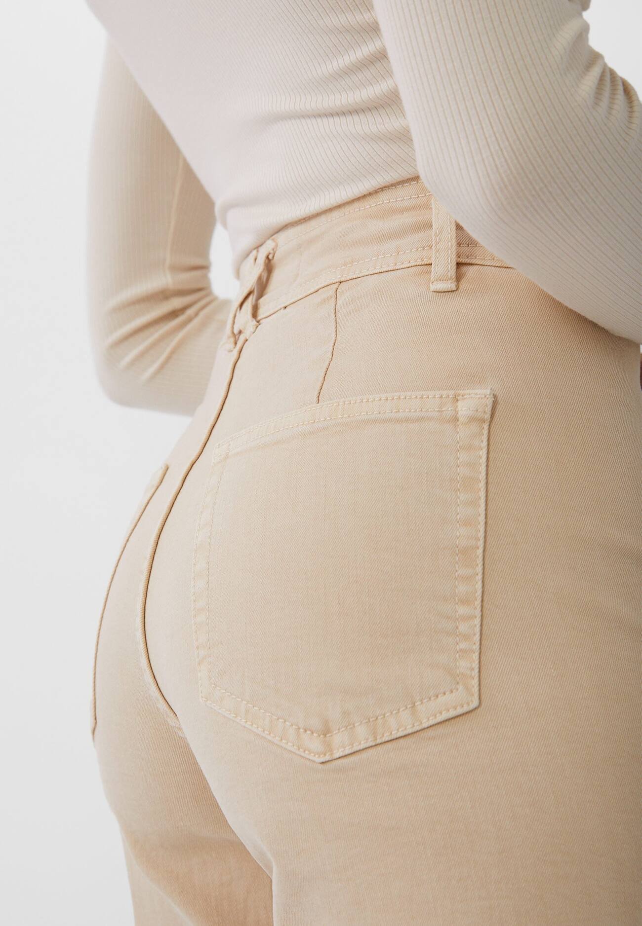 Stradivarius Flared Jeans - beige - Zalando.de