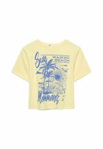 Stradivarius Print T-shirt - yellow - Zalando