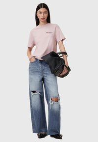 AllSaints HEART LISA TEE - Printtipaita - pink