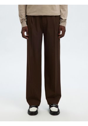 SLH LOOSE FINN FLEX NOOS - Hlače - demitasse