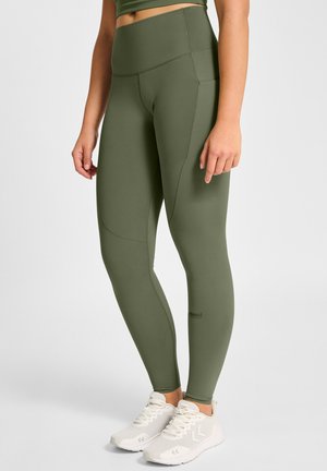 HIIT INTENSITY HIGH WAIST  - Tights - deep lichen green