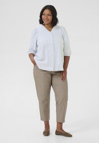 Kaffe Curve OSINA  - Bluse - white black oxford stripe