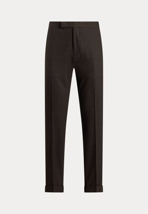 Polo Ralph Lauren, BIRDSEYE SUIT TROUSER - Püksid - dark brown