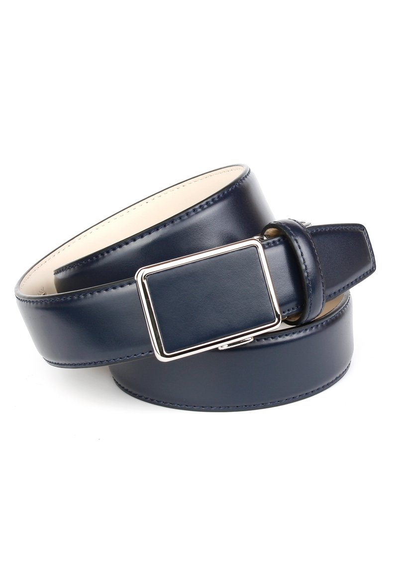 Herren Gürtel klassisch | Anthoni Crown Gürtel business dunkelblau - EL01886 Herren Gürtel klassisch | Anthoni Crown Gürtel business dunkelblau - EL01886