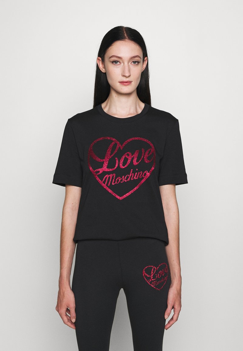 Love Moschino TShirt print black/schwarz Zalando.at