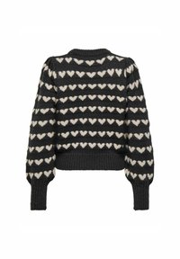 JDY JDYSIGRID LIFE ON PUFF - Pullover - dark grey melange