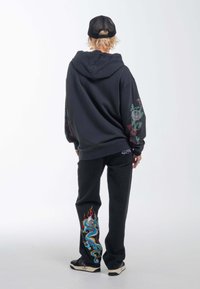Ed Hardy TRUE SNAKE HOODIE - Sweatjacke - charcoal