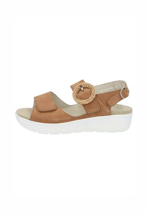 Plateausandalette - braun