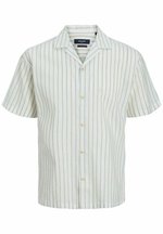 JACK & JONES Jprblusummer Shield: Camicia Uomo A Maniche Corte, Colletto Alla Coreana, Vestibilità Comoda