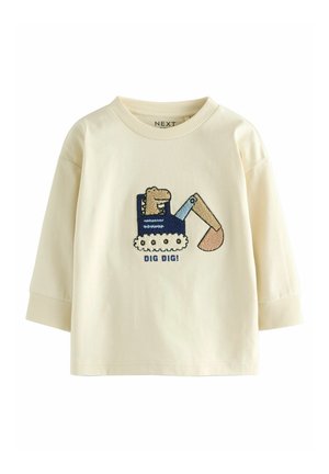 Next LONG SLEEVE APPLIQUÉ 3 PACK - Long sleeved top - blue/ecru animal transport