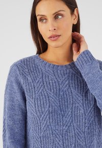 Damart COL ROND - Maglione - bleu chiné