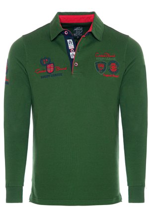 MIT UND STICKEREI RUGBY TEAM - Polo krekls - khaki