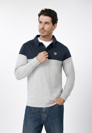 Top s dlouhým rukávem - navy/grey melange