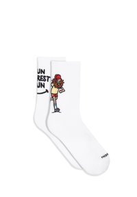 FOREST RUN UNISEX   PERFORMANCE - Calcetines - white