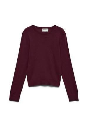 Vero Moda, KNITTED PULLOVER AWCARA KNITTED PULLOVER - Maglione - catawba grape