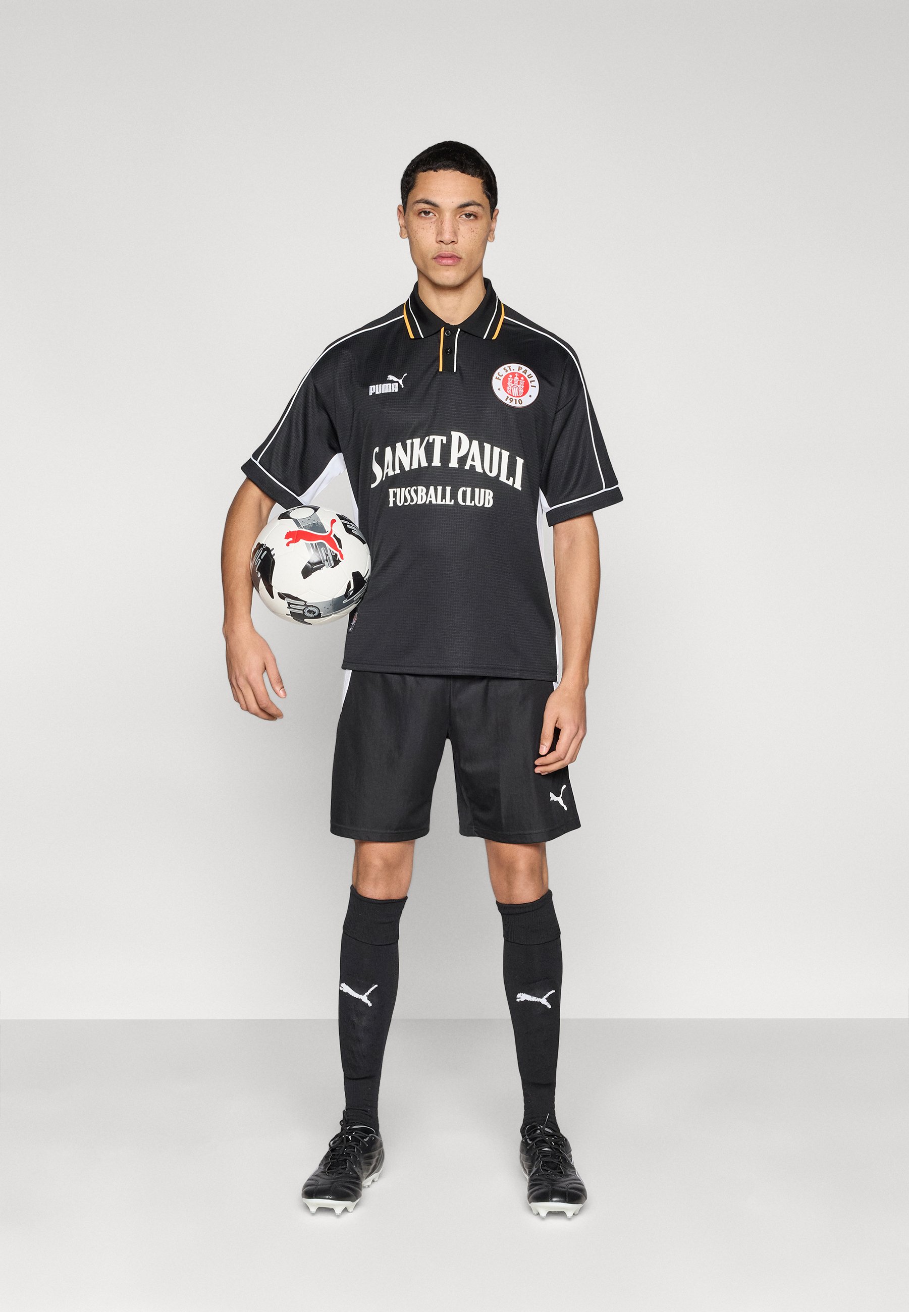Puma FC ST. PAULI RETRO - Football jersey - black- white/black