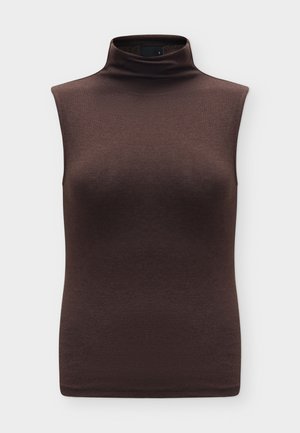 Gina Tricot, FUNNEL NECK TOP - Μπλούζα - java (6556)
