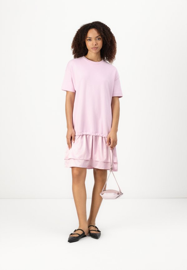 TSUKI - Jersey dress - pastel purple3