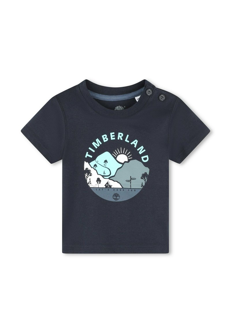 Timberland T-shirt print blauw