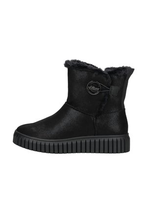 s.Oliver Stivali da neve  - black glitter