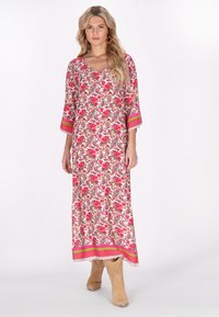 usha Denní šaty - red multicolor