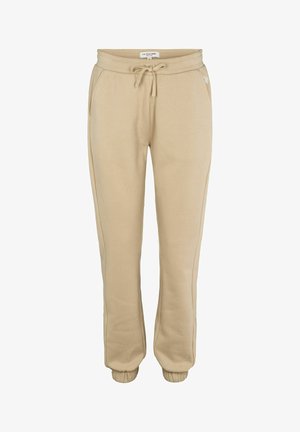 Beezid sweatpants pehmest materjalist, millel on joonkuminööriga talje, küljetaskud ja soonilised sääreotsad. Lihtne disain, ilma mustriteta.