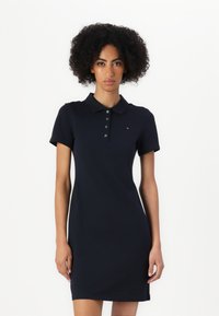 Tommy Hilfiger - SLIM DRESS  - Shirt dress - desert sky Thumbnail Image 1